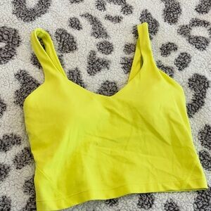 Lululemon active cropped build in bra tank